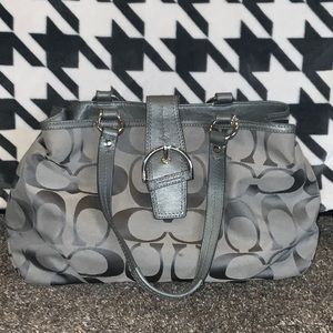 Coach grey purse